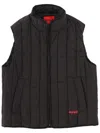 Hugo Boss Breno Vest Regular Fit High Collar In Black