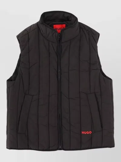 HUGO BOSS BRENO VEST REGULAR FIT HIGH COLLAR