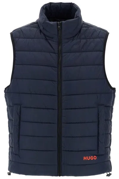Hugo Boss Hugo Padded Brentino Vest In Navy