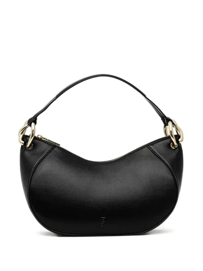 Hugo Boss Bretzel Curved-silhouette Shoulder Bag In Black