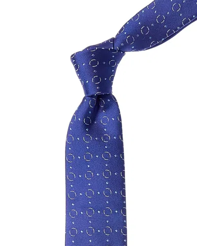 Hugo Boss Bright Blue Dots Silk Tie