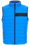 Hugo Boss Water-repellent Gilet With 3d-logo Tape