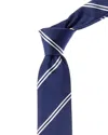 Hugo Boss Bright Blue Stripe Silk-blend Tie In Blue