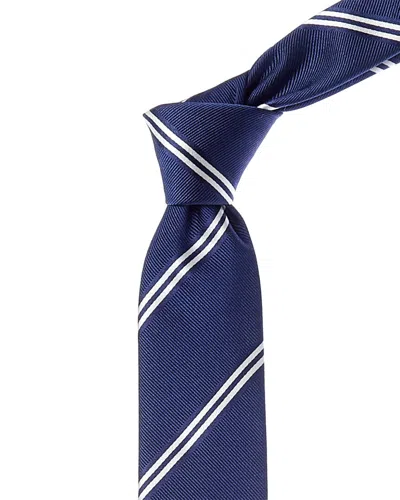 HUGO BOSS HUGO BOSS BRIGHT BLUE STRIPE SILK-BLEND TIE