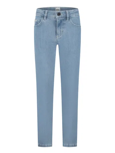 Hugo Boss Kids' Broek Jeans In Blue