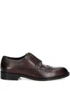 Hugo Boss Brogue Lace-up Shoes In Brown