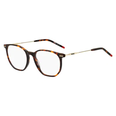 Hugo Boss Brown Acetate Frames In Black