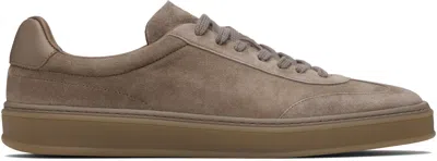 Hugo Boss Brown Beckham Edition Low-top Suede Sneakers