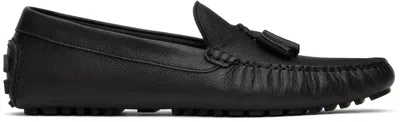 Hugo Boss Brown Driver Loafers In 203-dark Brown