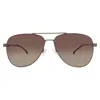 Hugo Boss Brown Gradient Pilot Men's Sunglasses Boss 1641/s 0r80/ha 60 In Multi