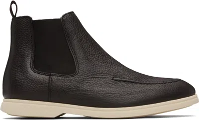 Hugo Boss Brown Leather Chelsea Boots