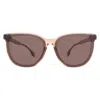 Hugo Boss Brown Oval Unisex Sunglasses Boss 1552/f/s 010a/70 65 In Sand