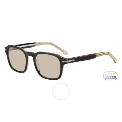 Hugo Boss Brown Photochromatic Square Men's Sunglasses Boss 1627/s 0s05/jg 51