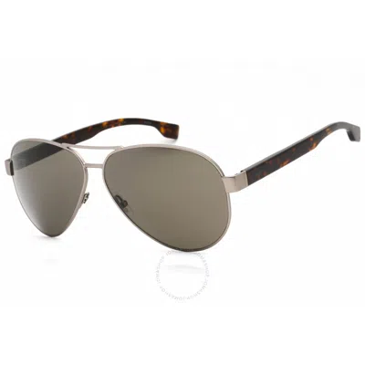 Hugo Boss Brown Pilot Men's Sunglasses Boss 1560/o/s 0r81/70 63 In Gray