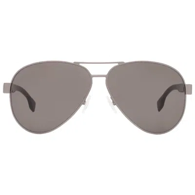 Hugo Boss Brown Pilot Men's Sunglasses Boss 1560/o/s 0r81/70 63 In Gray