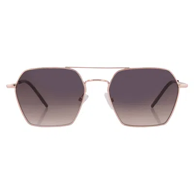 Hugo Boss Brown Shaded Geometric Ladies Sunglasses Boss 1533/s 0000/pr 54 In Neutral
