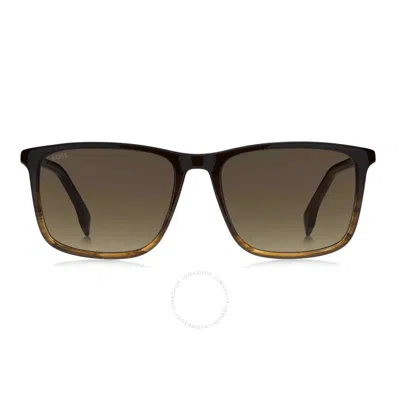 Hugo Boss Brown Shaded Square Men's Sunglasses Boss 1434/s 0ex4/ha 56