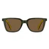 Hugo Boss Brown Square Men's Sunglasses Boss 1574/s 0gp7/70 53 In Black