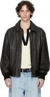 Hugo Boss Long Sleeve Leather Jacket