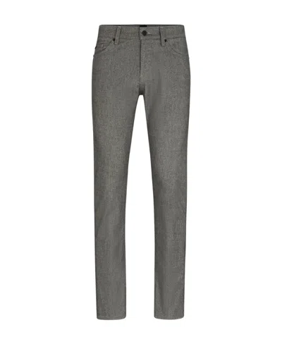 Hugo Boss Brushed Denim Jeans In Gray