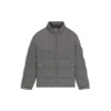 Hugo Boss Brushed-flannel Jacket With Waterproof Finish In Gray