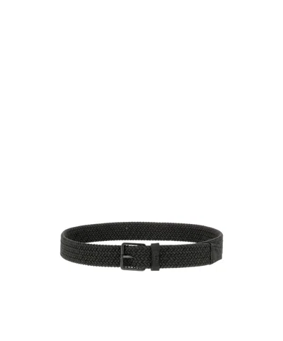Hugo Boss Buckle Belt In Black