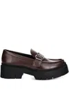 Hugo Boss Buckle-detail Platform Loafers In Multi