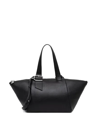 Hugo Boss Buckle-detail Tote Bag In Black