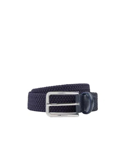 Hugo Boss Buckle-fastening Belt In Blue