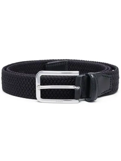 Hugo Boss Buckle-fastening Belt In Blue