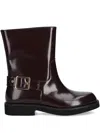 Hugo Boss Buckle-strap Boots In Brown