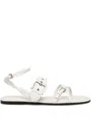Hugo Boss Buckle-strap Sandals In White