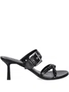Hugo Boss Buckle-strap Sandals In Black
