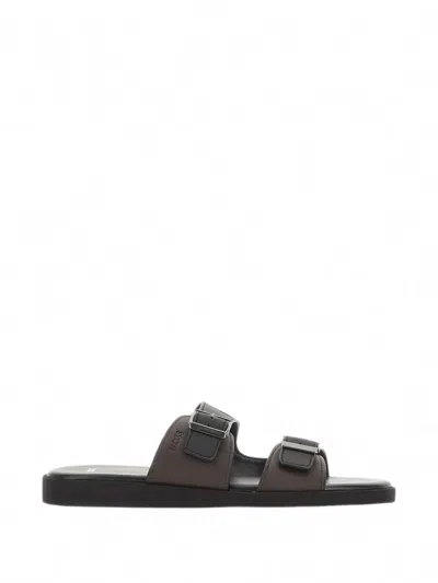 Hugo Boss Buckle-fastening Strap Sandals In Multi