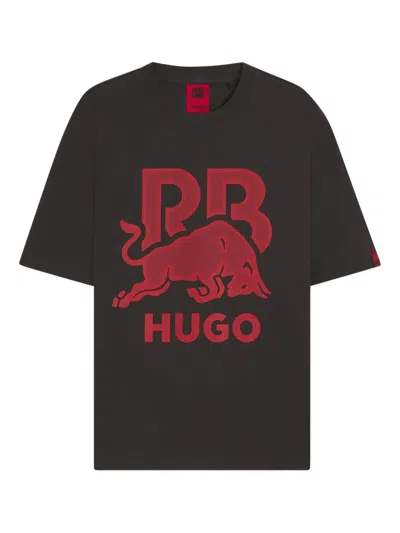 Hugo Boss Bull Logo T-shirt In Gray
