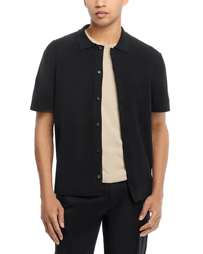 Hugo Boss Buno Button Polo In Black