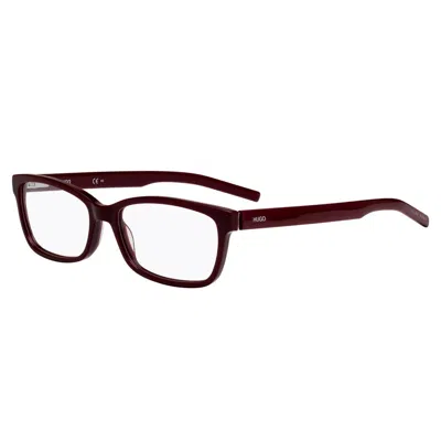 Hugo Boss Burgundy Acetate Frames In Red
