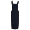 Hugo Boss Boss Dineza Midi Sheath Dress In Blue