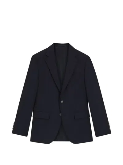 Hugo Boss Button Blazer In Blue
