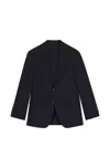 Hugo Boss Button Blazer In Blue