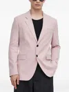 Hugo Boss Button Blazer In Pink