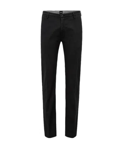 Hugo Boss Button Casual Pants In Black