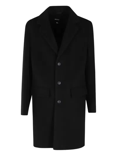 Hugo Boss Coat Boss Men Color Black