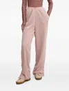 Hugo Boss Button-detail Trousers In Pink