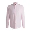 Hugo Boss Button-down Regular-fit Shirt In Oxford Cotton In Pink