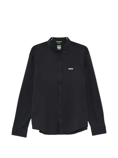 Hugo Boss Button-down Shirt In Blue