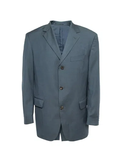 Pre-owned Hugo Boss Button-fastening Blazer In Blue