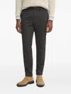 Hugo Boss Button-fastening Chinos In Gray