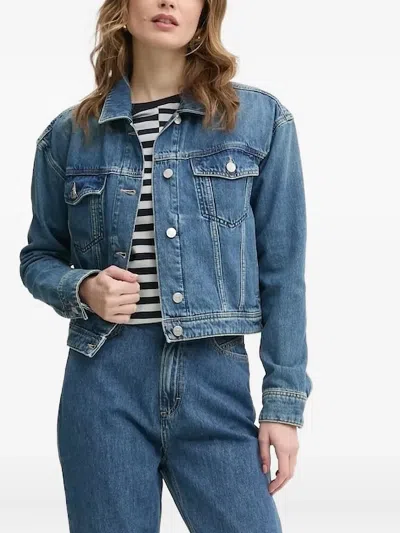 HUGO BOSS BUTTON-FASTENING DENIM JACKET