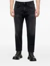 Hugo Boss Button-fastening Jeans In Black